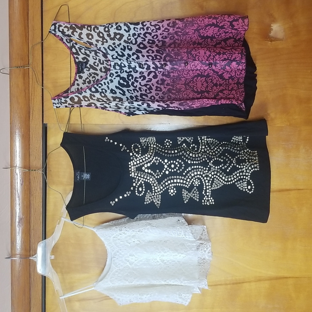 Lot of 3 Rue 21 ladies' tank tops.  Size small
